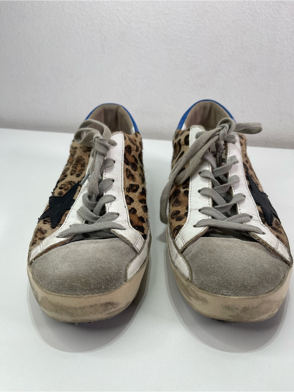 Golden Goose Superstar Calf Hair Leopard Leather Sneakers Skateboard Women 40 - Picture 2 of 9